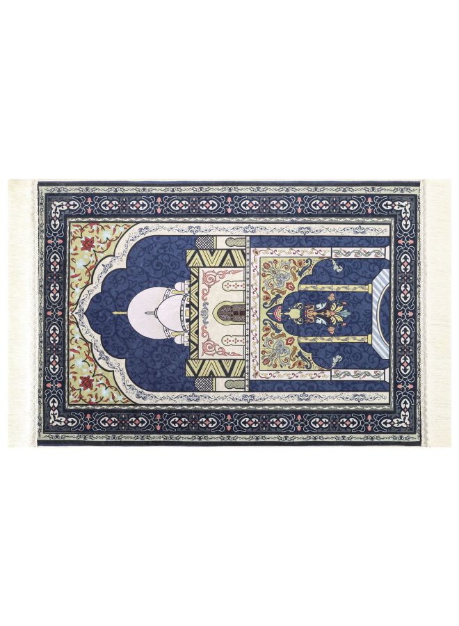 75*110cm Washable Stain-Resistant Prayer Mat, Tassel Printed Ethnic & Persian Style, Comfortable Living Room Carpet